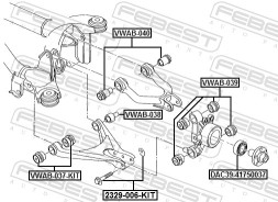 2329 006 KIT FEBEST Ексцентрик