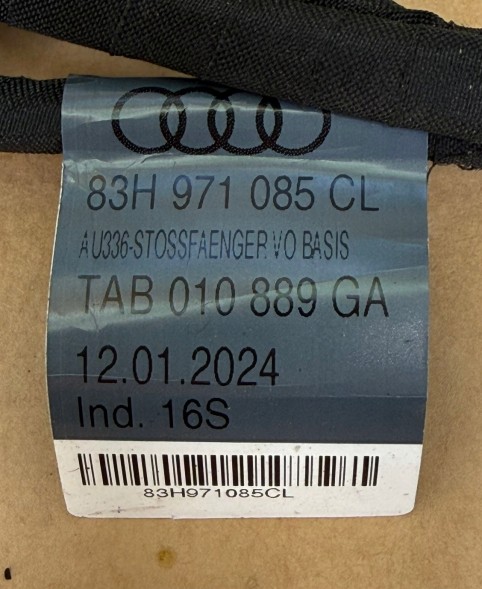 Audi OE 83H971085CL 83H971085 CL audi q3 f3 s line wiązka zderzaka przód 83h971085cl czujniki pdc instalacja przedniego zderzaka oem oe ДЖГУТ ПЕРЕДНЬОГО БАМПЕРА AUDI Q3 F3 S-LINE 83H971085CL + ДАТЧИКИ PDC OEM