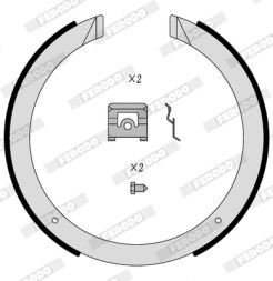 FSB4157 FERODO Тормозные колодки барабанные