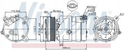 Nissens 89058 Компресор кондиціонера 89058 nissens ldv