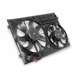 Loro DSP-SPTN 1K0959455FQ 1K0121205AB 1K0121205AD 1K0121205G 1K0121205J 1K0121207AD 1K0121207J 1K0959455CQ 1K0959455CR 1K0959455DH Вентилятор радіатора з рамою VW Golf V Passat B6 Touran Caddy 1K0121205J