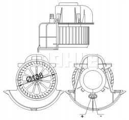 Mahle AB 113 000S Повітродувний вентилятор припливу ab 113 000s mahle