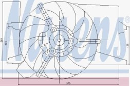 Nissens 85030 Вентилятор радіатора ford