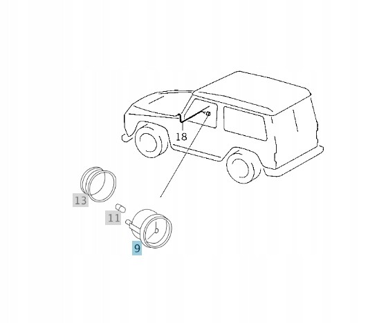 Mercedes-Benz OE A0008270870 ГОДИННИК ЧАСОМІР MERCEDES KLASA G GELENDA W460 W461
