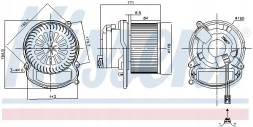 Nissens 87504 Повітродувний вентилятор припливу 87504 nissens renault