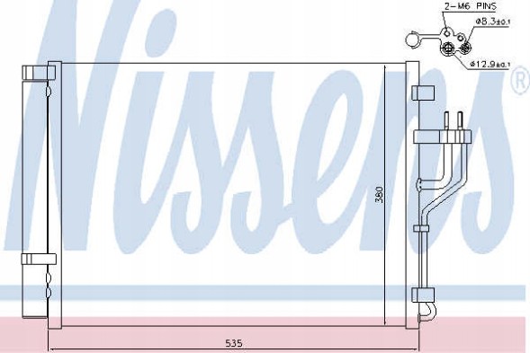 Nissens 940353 Nissens 940353 конденсатор, кондиціонер