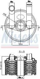 90666 NISSENS Масляний радіатор