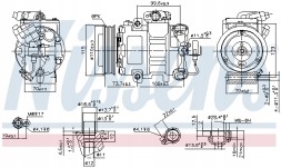 Nissens 89026 Компресор кондиціонера nissens 89026