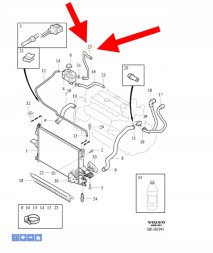 Volvo OE ШЛАНГ РОЗШИРЮВАЛЬНОГО БАЧКА B6 2.9 VOLVO XC90 2003-2006 OEM/OE 30680932
