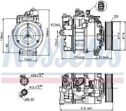Nissens 89210 Компресор кондиціонера - nissens 89210