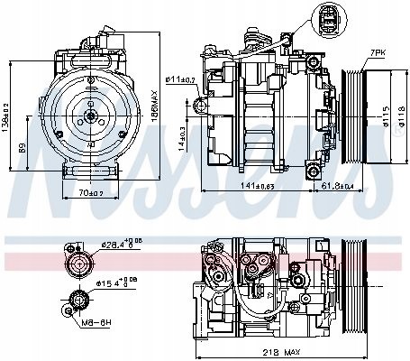 Nissens 89210 Компресор кондиціонера - nissens 89210