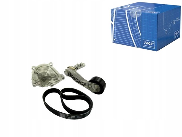 SKF VKMC 33410 Насос охолоджуючої рідини + комплект поліклинового ременя