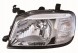 Abakus 215-11B6L-LD-E Лівий рефлектор h4, ручний, колір вставки: сріблястий
