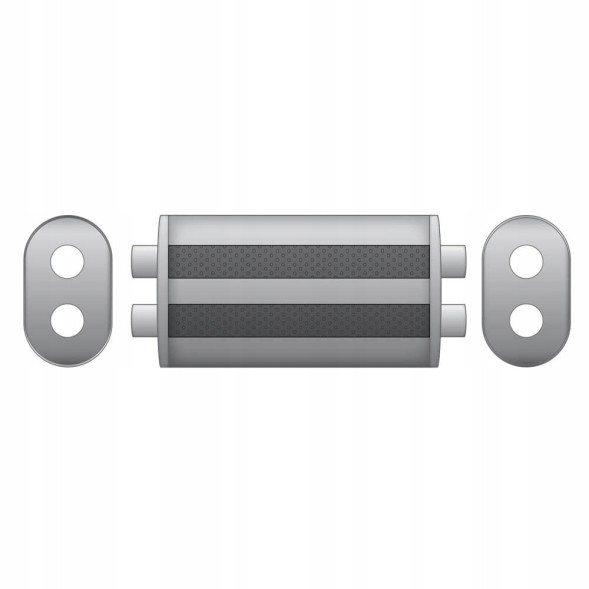 RM Motors EM006/70/250 Еліптичний глушник EM006 250 мм Ні 70 мм