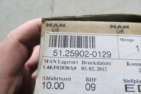 MAN OE 51.25902.0129 Клапан егр man tga,tgs,tgx 51.25902.0129 oe