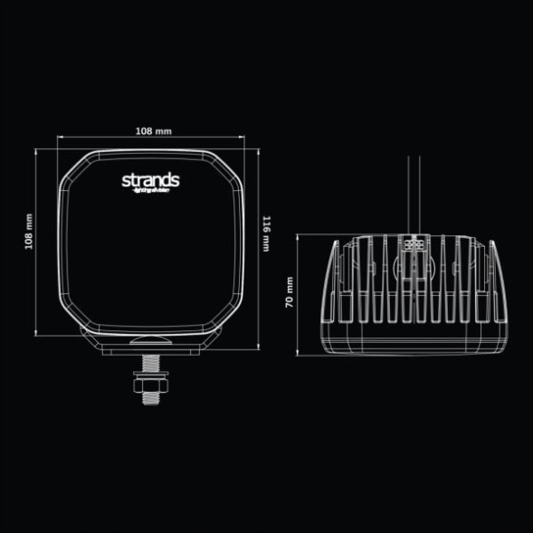 Strands 5809260 ГАЛОГЕННА РОБОЧА ЛАМПА FOR9T NO-GLARE 78W 3220Lm + ВИЛКА DT-4 809260