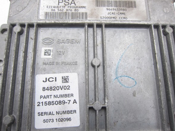 Sagem 9656297680 9649433980 21585089-7A ecu -moto-marcar КОМП'ЮТЕР ДВИГУНА СОБАКИ 9656297680 9649433980 21585089-7A