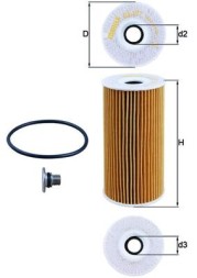 OX 377D MAHLE ORIGINAL Фільтр мастил