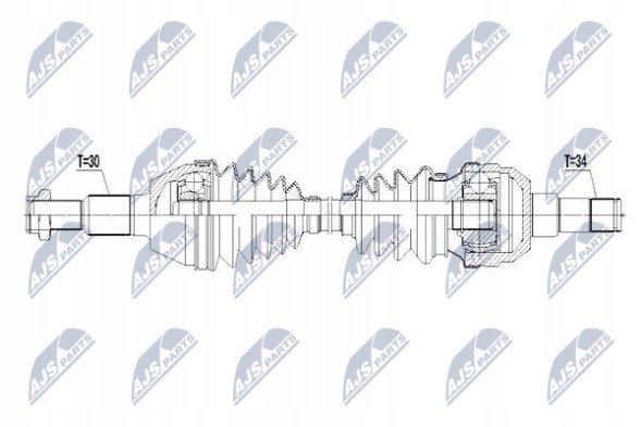 NTY NPW-PL-087 Npw-pl-087 nty привідна піввісь