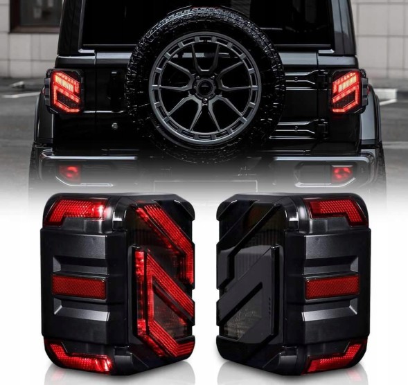 4Car LED-JL-JLU-NEW-S-eu LED ліхтарі задні Jeep Wrangler Rubicon JL JLU TYP2 Європейський стиль Clear Look