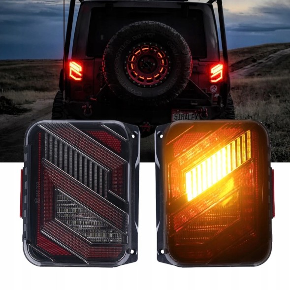 4Car LED-JL-JLU-NEW-S-eu LED ліхтарі задні Jeep Wrangler Rubicon JL JLU TYP2 Європейський стиль Clear Look
