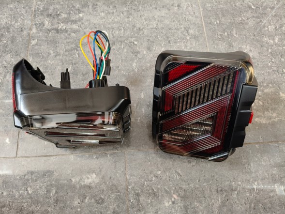4Car LED-JL-JLU-NEW-S-eu LED ліхтарі задні Jeep Wrangler Rubicon JL JLU TYP2 Європейський стиль Clear Look