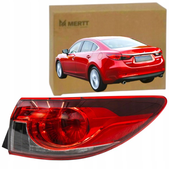 Mertt MRT-2040124 СЕДАН ЛІВИЙ ЗАДНІЙ ЛІХТАР У КРИЛО GJR9-51-160 MAZDA 6 III GJ 2012-2018 + SEDAN ЛАМПА В БАМПЕР ЗАДНЯ ПРАВА GJR951151A MAZDA 6 III GJ 2012-2018