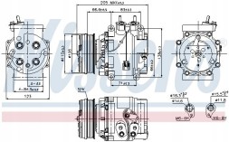 Nissens 89235 Компресор компресора кондиціонера 89235 nissens
