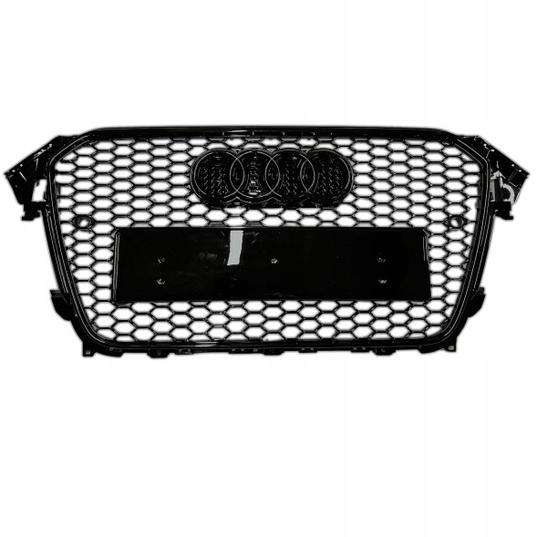 Китай Grill Plaster Miodu Audi A4 B8 2011-2016 POLIFT Решітка радіатора Audi A4 B8 2011-2016 стільники чорний глянець RS накладка бампера