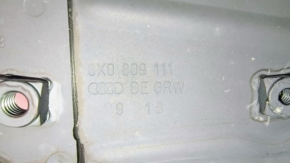 Audi OE 8X0809109 MBAP13 ПОДВІЙНА РЕЙКА ПІДСИЛЕННЯ КОЛІСНОЇ АРКИ ЛІВА AUDI A1 8X0
