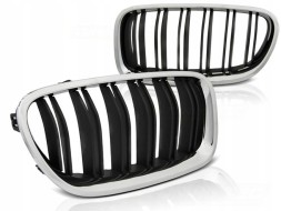 TT Решітка радіатора BMW F10 / F11 10-16 M5 LOOK ХРОМ ЧОРНА GRBM88