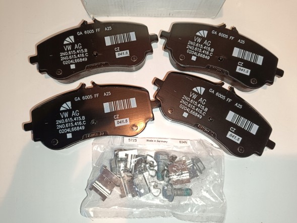 Volkswagen OE 2H6 698 451 A Klocki hamulcowe 2h6698451a tył volkswagen crafter amarok man tge oryginały