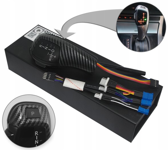 QP SK002-CP РУЧКА ПЕРЕКПП АКПП BMW E46 E60 E61 КАРБОН