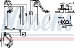 Nissens 92354 Випарник кондиціонера 92354 nissens suzuki sx4
