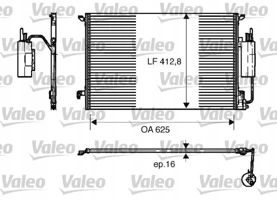 Valeo 818175 Конденсатор радіатора кондиціонування повітря 818175 valeo