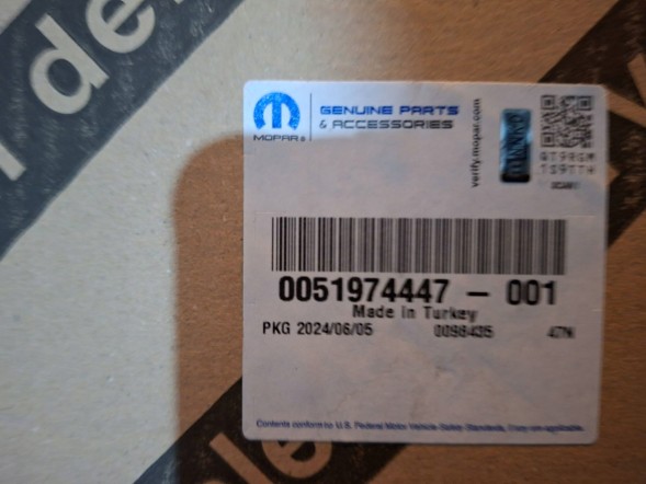 Fiat OE S26338946 НАПРАВЛЯЮЧА ПОВІТРЯЗАБІРНИКА 519744470 FIAT DOBLO II 2010-