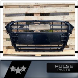 Pulse A4-S132 Гриль Audi A4 B8 2011-2015 Чорний Блиск Атрапа Бампер Po-lift стиль S4