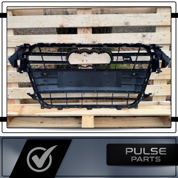 Pulse A4-S132 Гриль Audi A4 B8 2011-2015 Чорний Блиск Атрапа Бампер Po-lift стиль S4