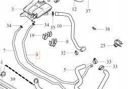 Volvo OE 30776160 Шнур розширювального бака 1.6 d4 volvo s40 c30 v50 oe 30776160