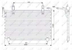NRF 35071 Конденсатор кондиціонера nrf 35071
