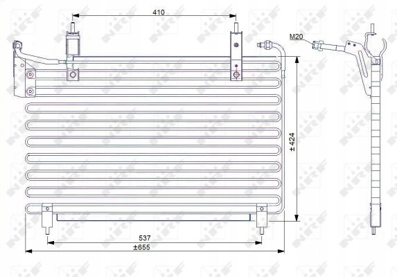 NRF 35071 Конденсатор кондиціонера nrf 35071