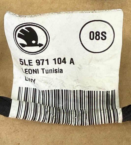 Skoda OE 5LE971104A 5LE971104 A TAB 019 601 A НОВИЙ ДжГУТ ПРОВОДІВ ДЛЯ ВСТАНОВЛЕННЯ ЗАДНЬОГО БАМПЕРА PDC SKODA ENYAQ 5LE971104A OEM