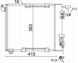 Mahle AC 349 000S Конденсатор mahle mahle original