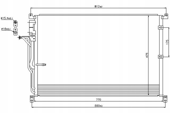 Nissens 94724 Конденсер audi a8 03-10 2.8-6.0/3.0-4.2tdi ман/авт