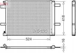 Denso DCN07062 Конденсатор радіатора кондиціонування повітря dcn07062 denso