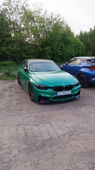 Китай BMW F30 F31 PRZEDNIA DOKŁADKA M3 LOOK SPLITTER SPOJLER CZARNY POŁYSK Передній спліттер M3 Look чорний для BMW F30/F31