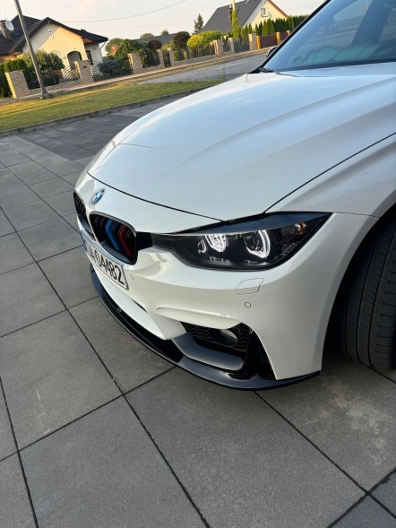 Китай BMW F30 F31 PRZEDNIA DOKŁADKA M3 LOOK SPLITTER SPOJLER CZARNY POŁYSK Передній спліттер M3 Look чорний для BMW F30/F31