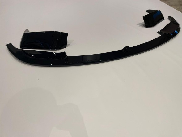 Китай BMW F30 F31 PRZEDNIA DOKŁADKA M3 LOOK SPLITTER SPOJLER CZARNY POŁYSK Передній спліттер M3 Look чорний для BMW F30/F31