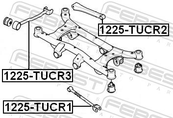 1225 TUCR1 FEBEST Важіль підвіски