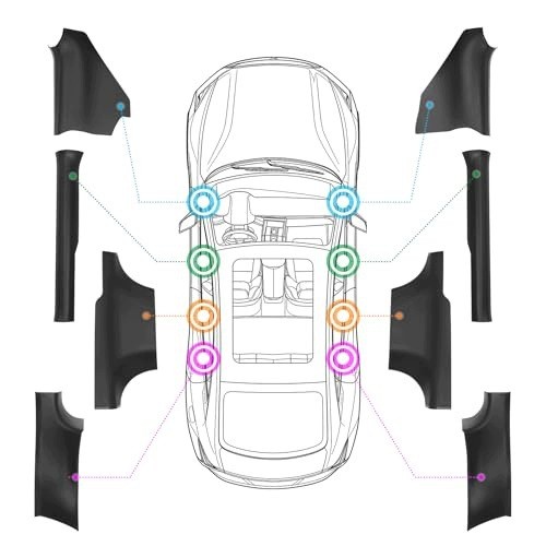 AD BRAKE B0GF1PSYF4 НАКЛАДКИ НА ПОРОГИ АВТОМОБІЛЯ ВУГЛЕЦЕВЕ ВІЛОКНО ЗАХИСТ ДВЕРЕЙ КОМПЛЕКТ 8 ШТУК